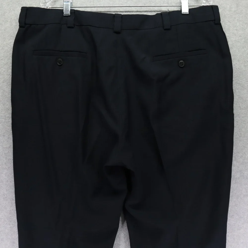 Haggar Pants Mens 38x30 Classic Fit Dress Slacks Suit Flat Front‎ Dark Navy Blue